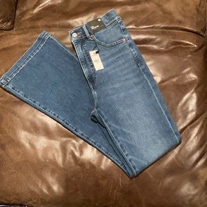 Express flare, super high rise jeans size 6